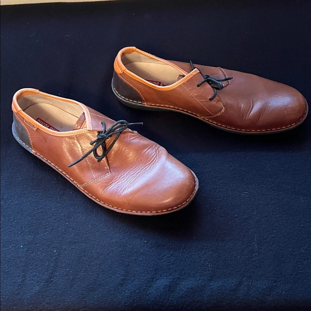 Santiago Brown Men’s Pikolinos Leather Shoes Size 45